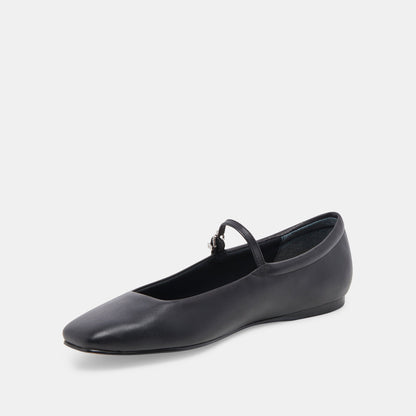 Dolce Vita SHOES Reyes Wide Ballet Flats Black Leather | Leather Ballet Flats
 – Dolce Vita