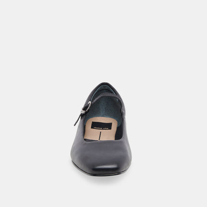 Dolce Vita SHOES Reyes Wide Ballet Flats Black Leather | Leather Ballet Flats
 – Dolce Vita