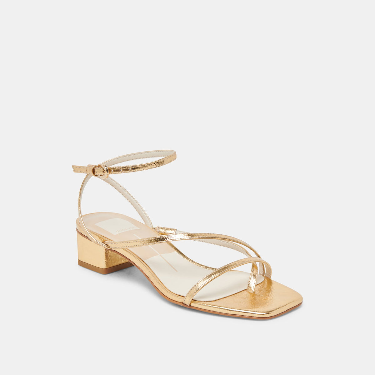 Dolce Vita SHOES Karlos Wide Gold Metallic Stella Sandals