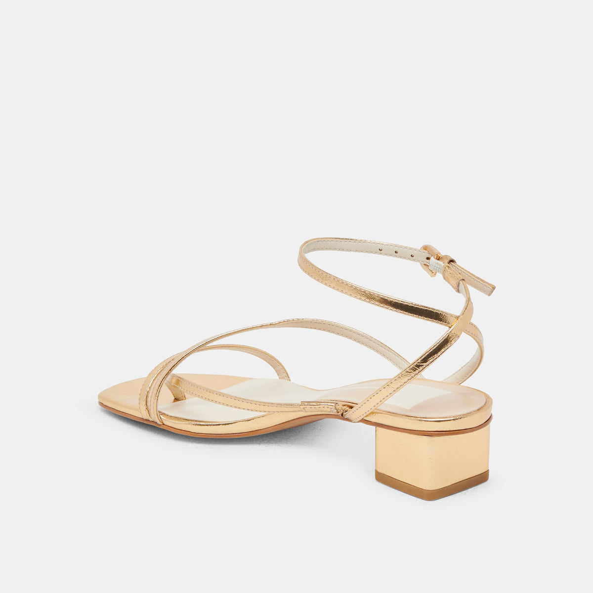 Dolce Vita SHOES Karlos Wide Gold Metallic Stella Sandals