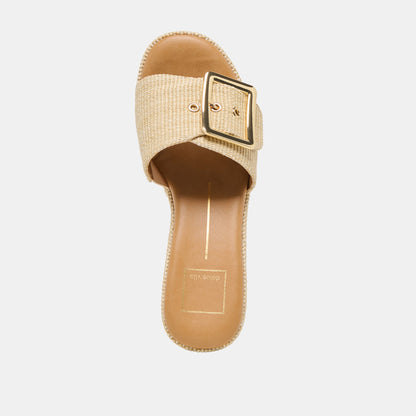 Dolce Vita SHOES Jilian Wide Lt Natural Raffia Wedges