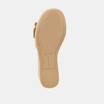 Dolce Vita SHOES Jilian Wide Lt Natural Raffia Wedges
