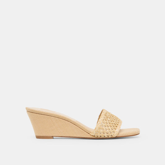 Dolce Vita SHOES Qaily Wide Lt Natural Raffia Wedges