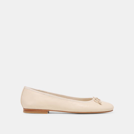 Dolce Vita SHOES Ritla Wide Bone Leather Ballet Flats