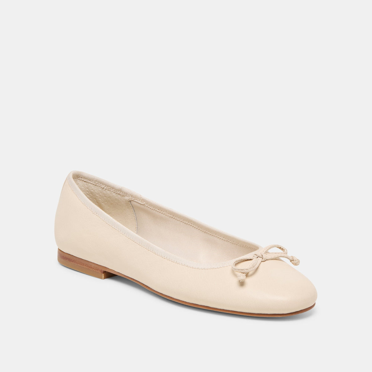 Dolce Vita SHOES Ritla Wide Bone Leather Ballet Flats