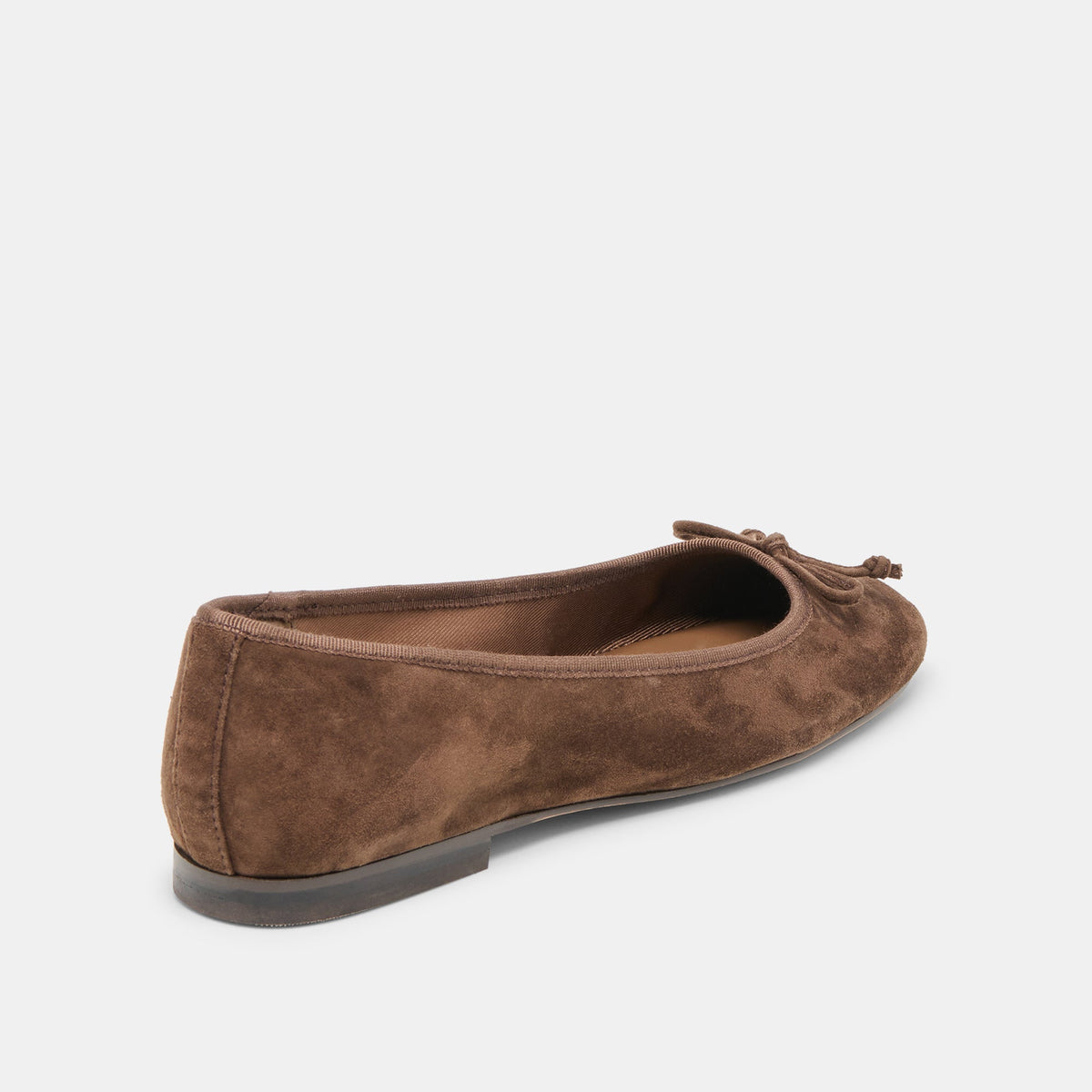 Dolce Vita SHOES Ritla Wide Dk Brown Suede Ballet Flats