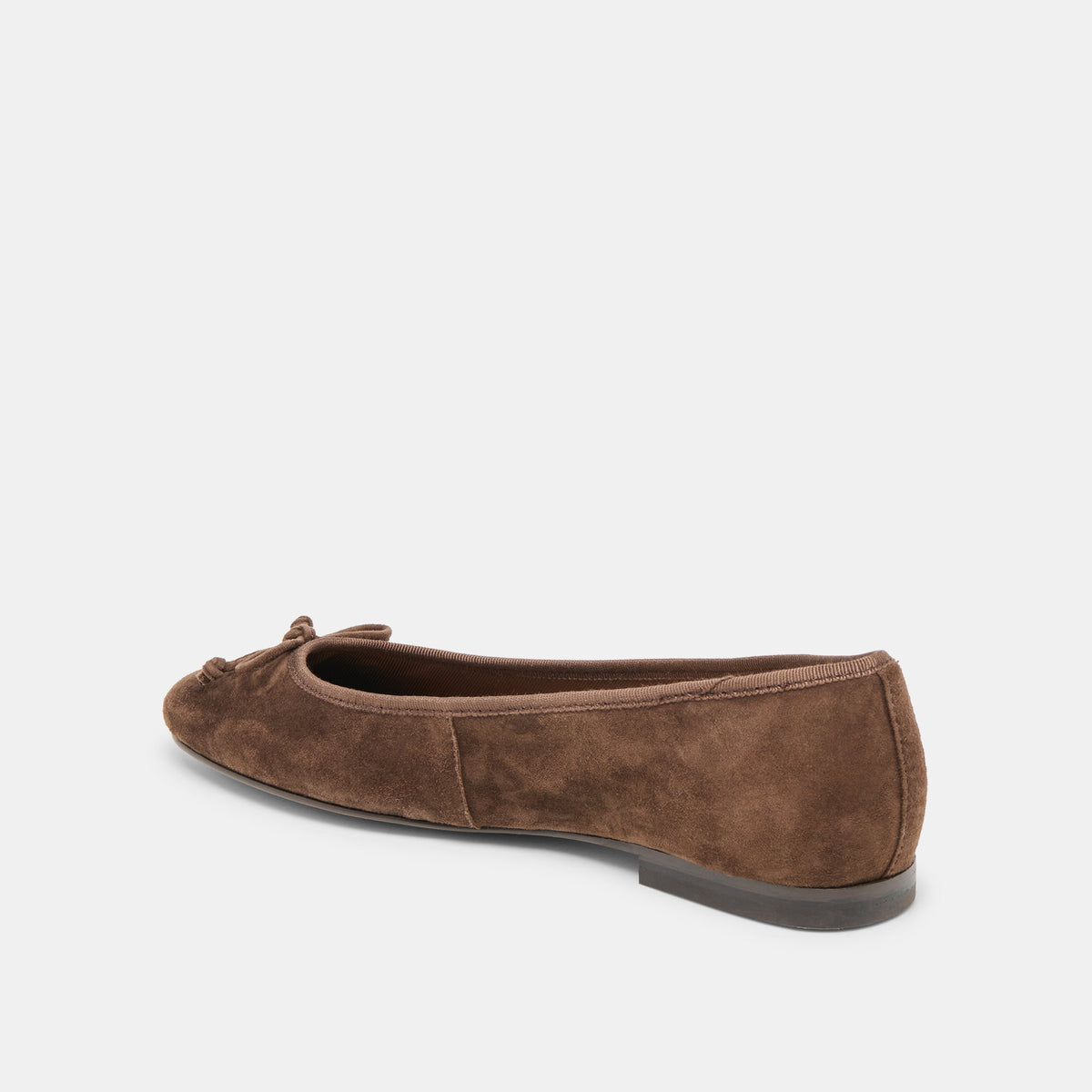 Dolce Vita SHOES Ritla Wide Dk Brown Suede Ballet Flats
