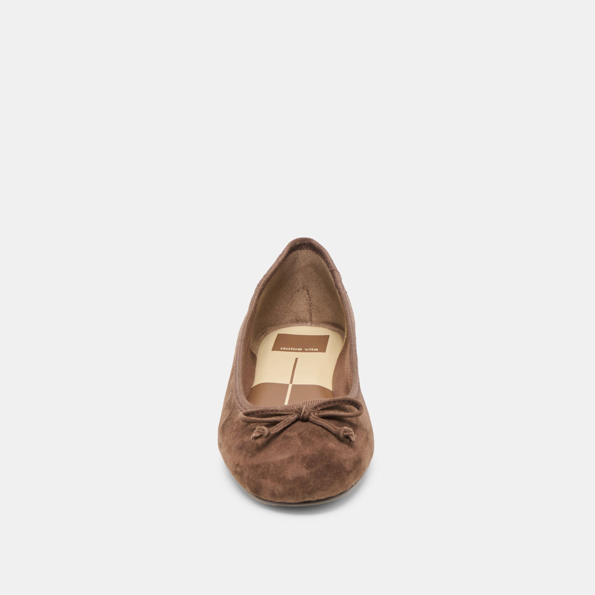 Dolce Vita SHOES Ritla Wide Dk Brown Suede Ballet Flats
