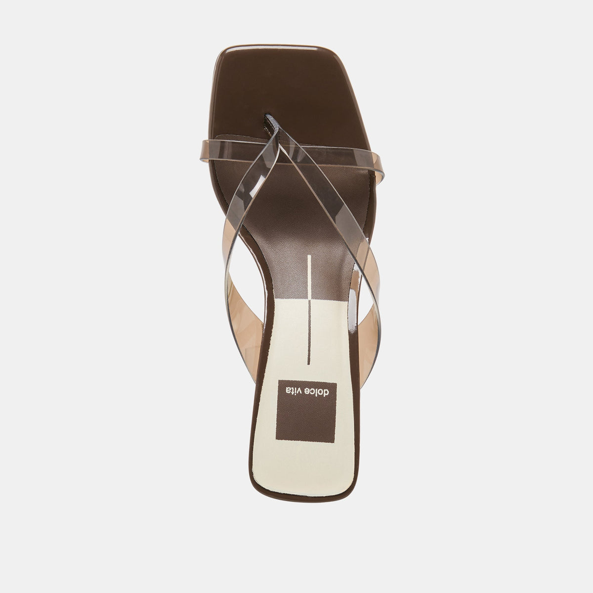 Dolce Vita SHOES Brevel Vinyl Wide Dk Brown Jelly Heels