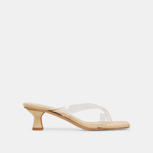 Dolce Vita SHOES Brevel Vinyl Wide Crystal Jelly Heels