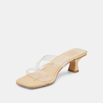 Dolce Vita SHOES Brevel Vinyl Wide Crystal Jelly Heels