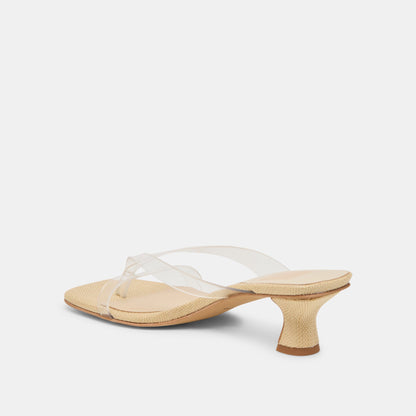 Dolce Vita SHOES Brevel Vinyl Wide Crystal Jelly Heels
