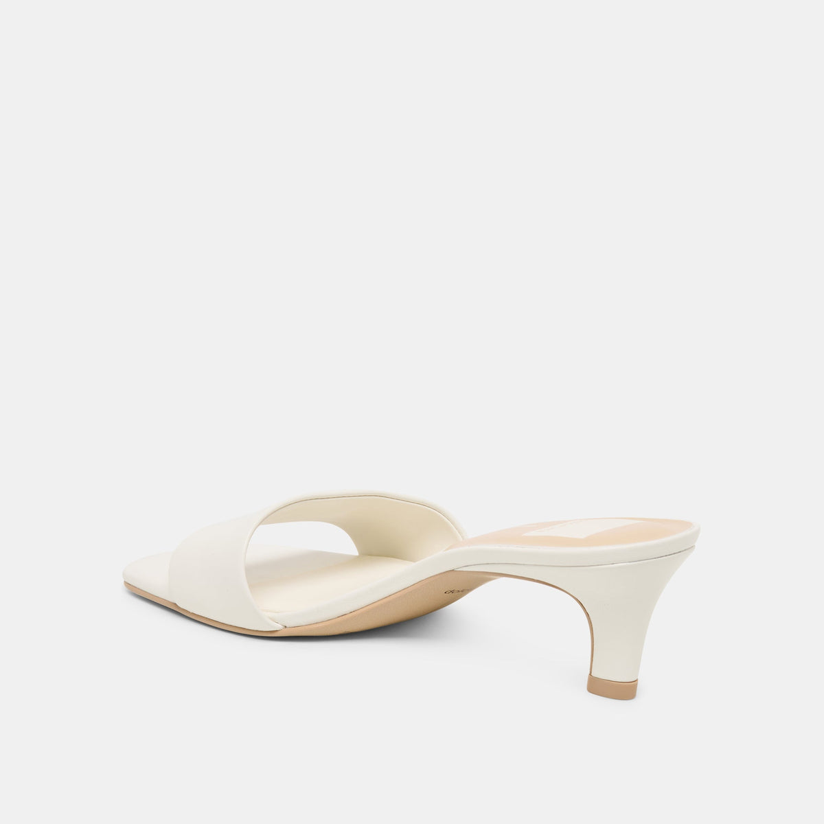 Dolce Vita SHOES Rexa Wide True White Leather Heels