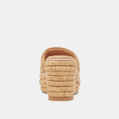 Dolce Vita SHOES Throne Wide Lt Natural Raffia Wedges
