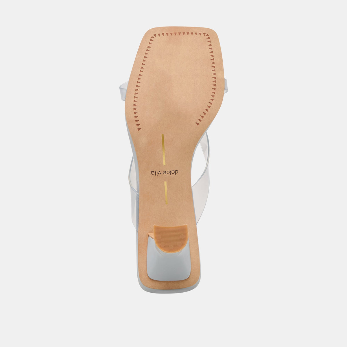 Dolce Vita SHOES Brevel Vinyl Wide Dusty Blue Jelly Heels