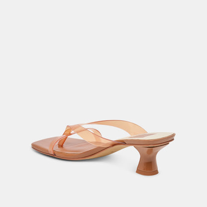 Dolce Vita SHOES Brevel Vinyl Wide Whiskey Jelly Heels