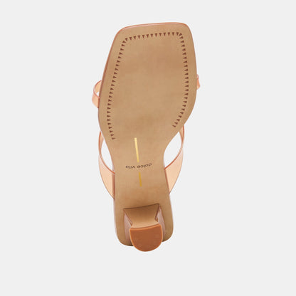 Dolce Vita SHOES Brevel Vinyl Wide Whiskey Jelly Heels