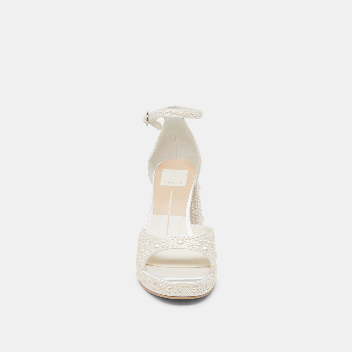 Dolce Vita SHOES PANDRO PEARL WIDE HEELS TRUE WHITE SATIN
 – Dolce Vita