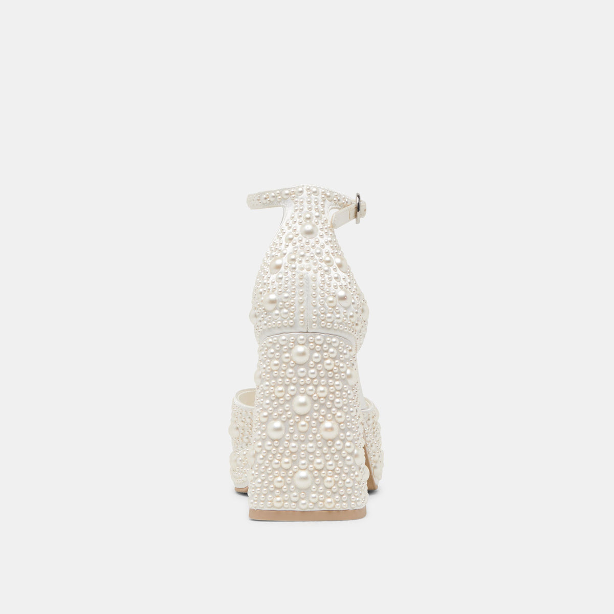 Dolce Vita SHOES PANDRO PEARL WIDE HEELS TRUE WHITE SATIN
 – Dolce Vita