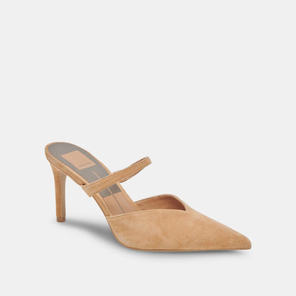 Dolce Vita SHOES KANIKA WIDE HEELS TAN SUEDE
 – Dolce Vita