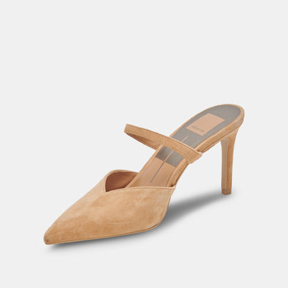 Dolce Vita SHOES KANIKA WIDE HEELS TAN SUEDE
 – Dolce Vita