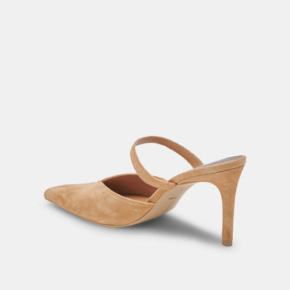 Dolce Vita SHOES KANIKA WIDE HEELS TAN SUEDE
 – Dolce Vita