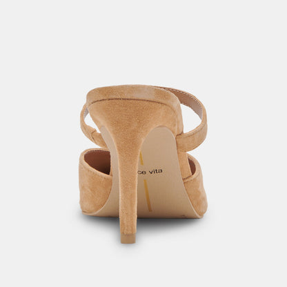 Dolce Vita SHOES KANIKA WIDE HEELS TAN SUEDE
 – Dolce Vita
