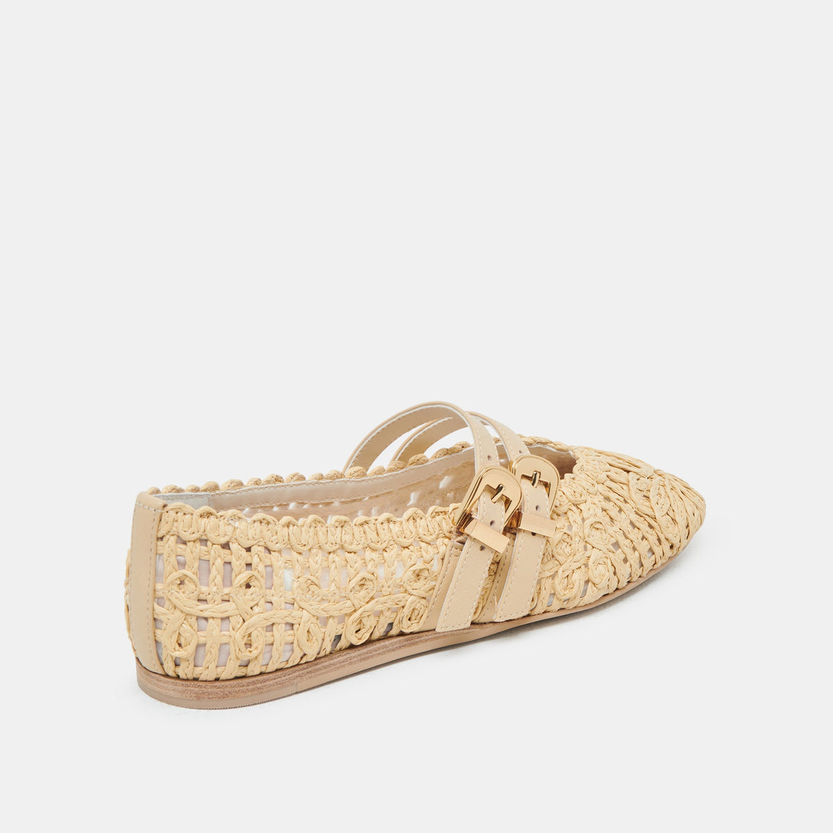 Dolce Vita SHOES BAYLEE SUNFLOWER WIDE BALLET FLATS LT NATURAL MACRAME
 – Dolce Vita