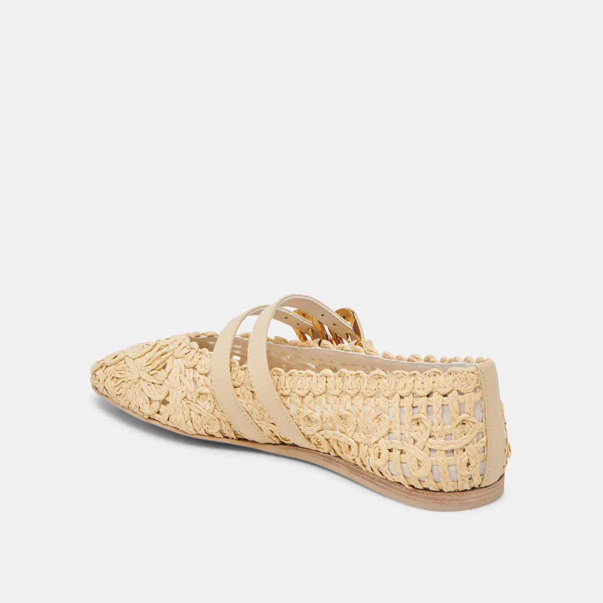 Dolce Vita SHOES BAYLEE SUNFLOWER WIDE BALLET FLATS LT NATURAL MACRAME
 – Dolce Vita