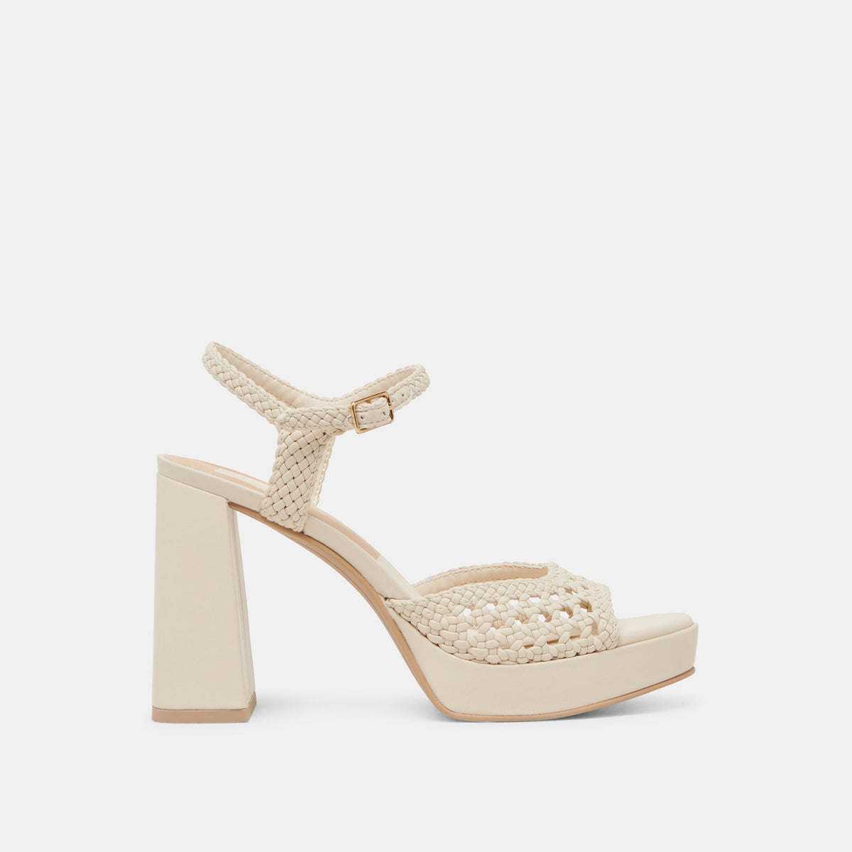 Dolce Vita SHOES PEYTEN WIDE HEELS CREME WOVEN STELLA
 – Dolce Vita