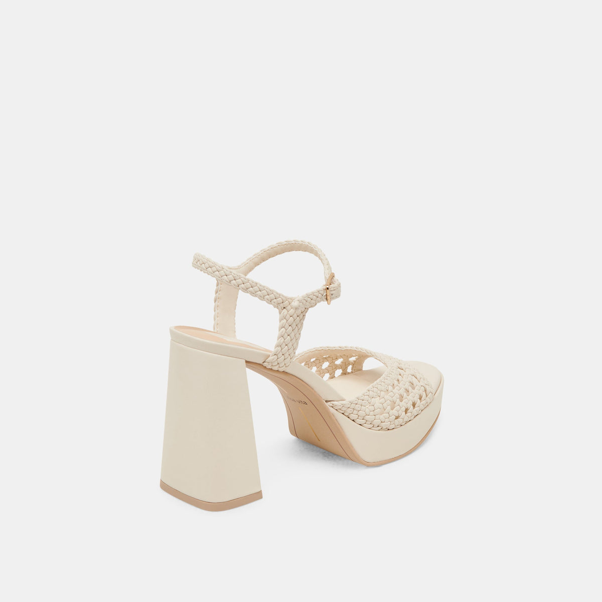 Dolce Vita SHOES PEYTEN WIDE HEELS CREME WOVEN STELLA
 – Dolce Vita