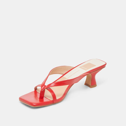Dolce Vita SHOES BREVEL WIDE HEELS CHILI LEATHER
 – Dolce Vita