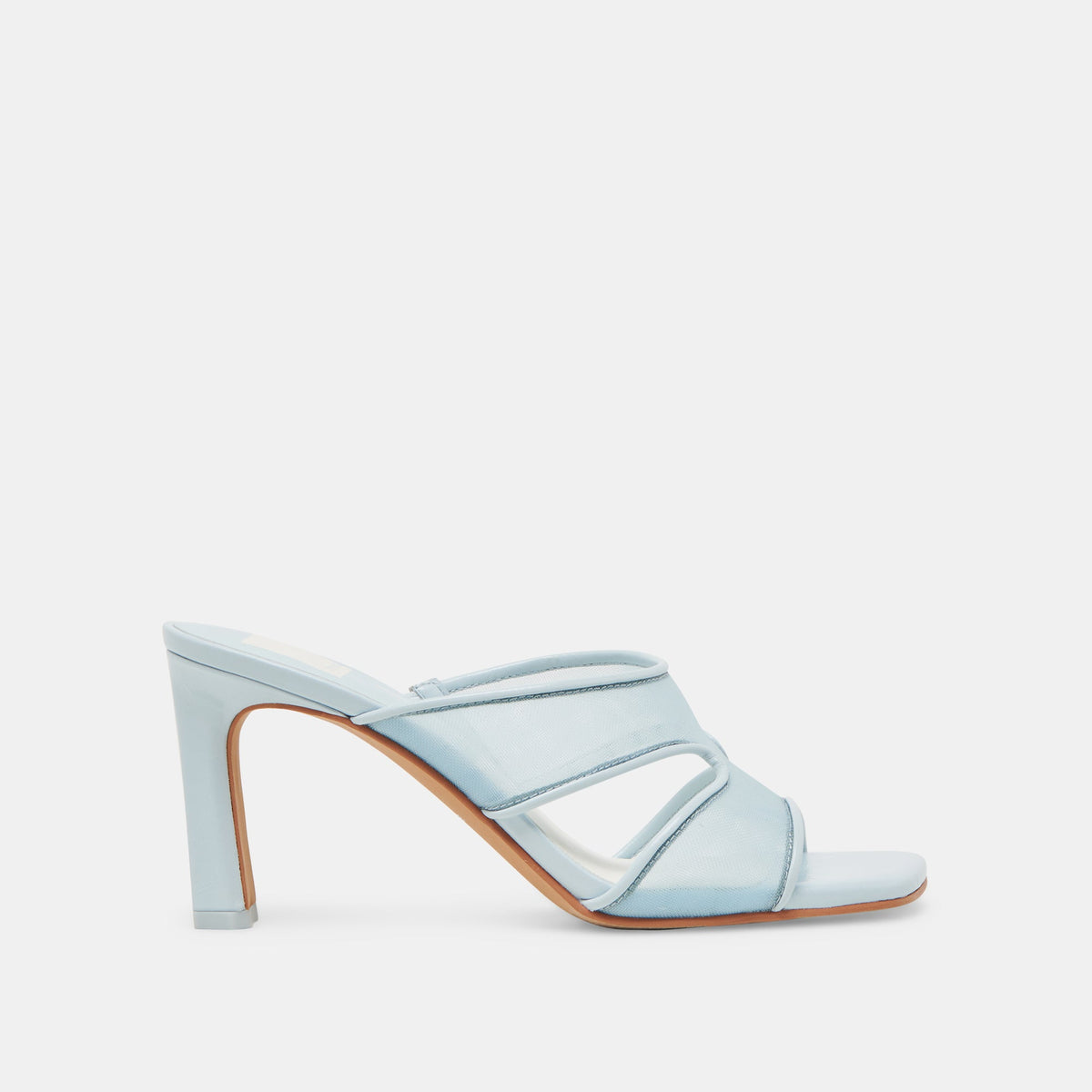 Dolce Vita SHOES Gitel Wide Ice Blue Mesh Heels