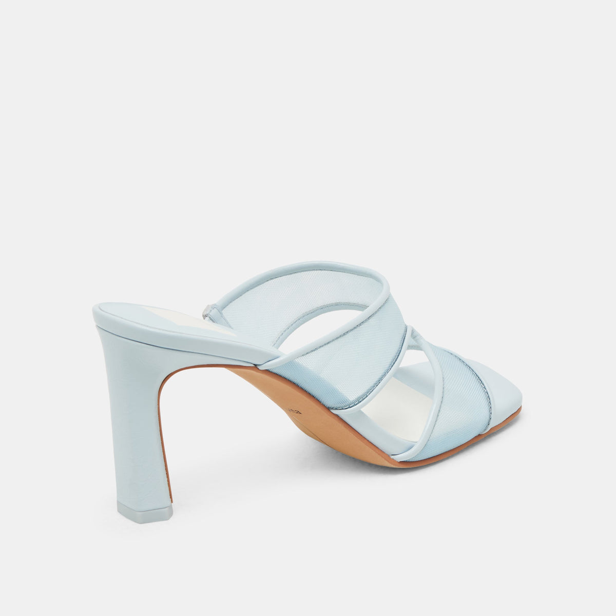 Dolce Vita SHOES Gitel Wide Ice Blue Mesh Heels