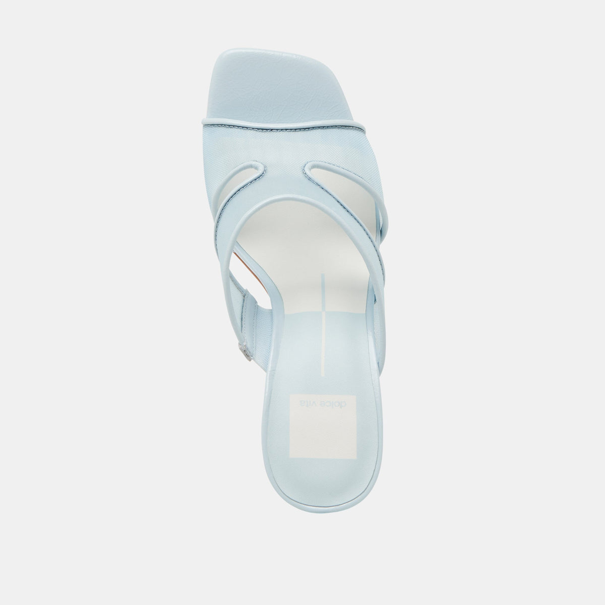 Dolce Vita SHOES Gitel Wide Ice Blue Mesh Heels