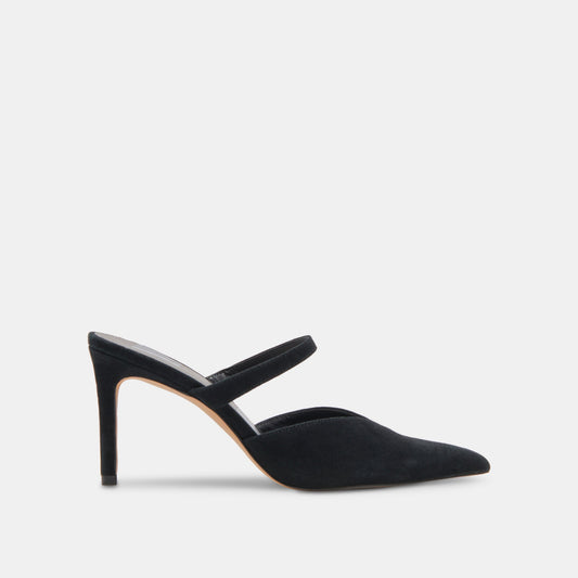 Dolce Vita SHOES KANIKA WIDE HEELS ONYX SUEDE
 – Dolce Vita