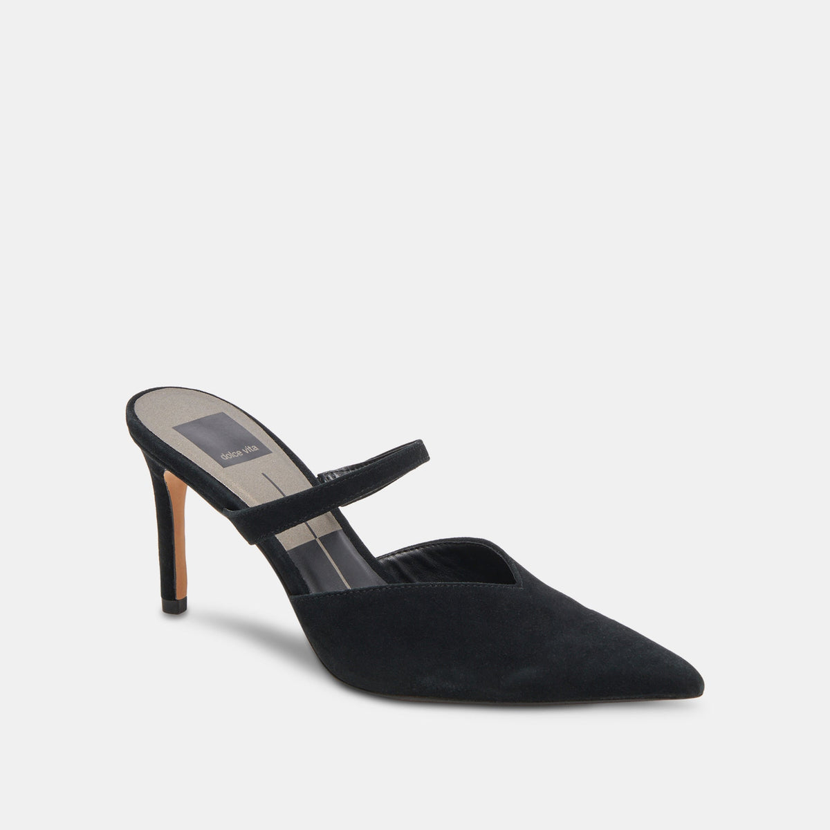 Dolce Vita SHOES KANIKA WIDE HEELS ONYX SUEDE
 – Dolce Vita