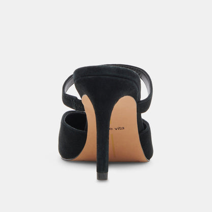 Dolce Vita SHOES KANIKA WIDE HEELS ONYX SUEDE
 – Dolce Vita