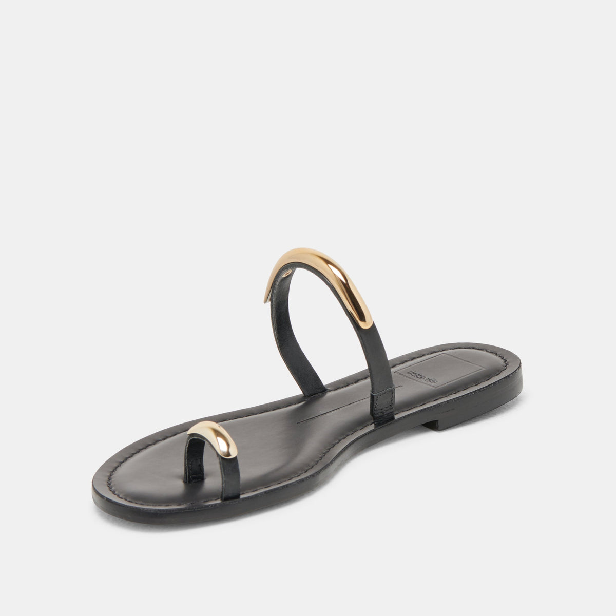 Dolce Vita SHOES WINK WIDE SANDALS BLACK LEATHER
 – Dolce Vita