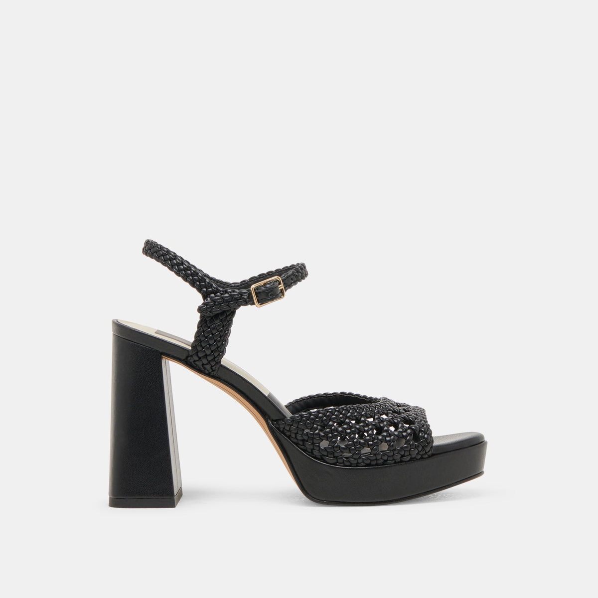 Dolce Vita SHOES PEYTEN WIDE HEELS BLACK WOVEN STELLA
 – Dolce Vita