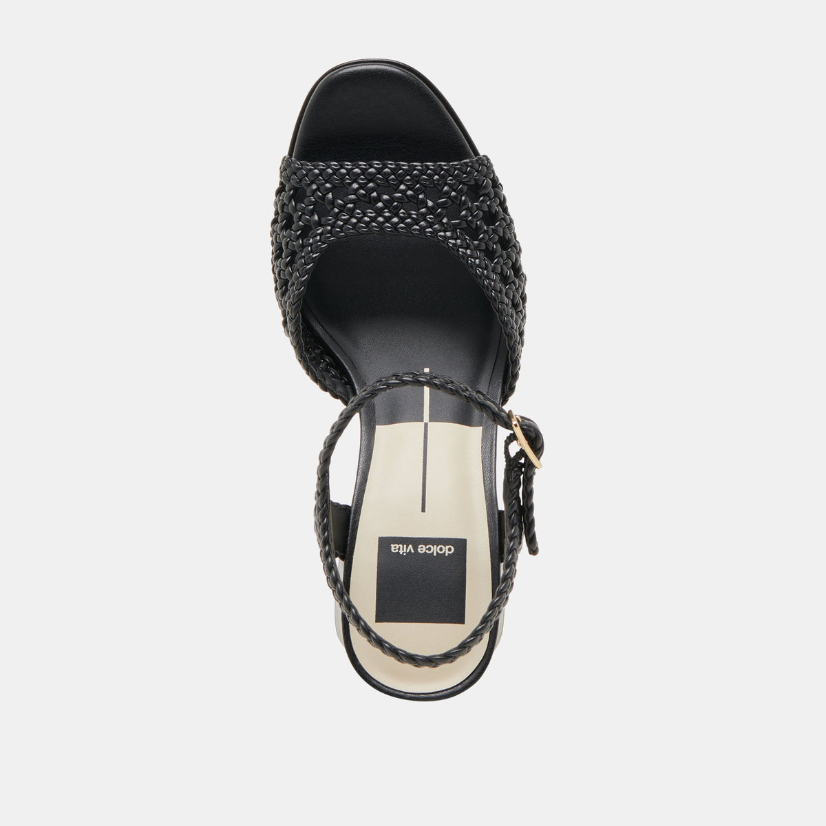 Dolce Vita SHOES PEYTEN WIDE HEELS BLACK WOVEN STELLA
 – Dolce Vita