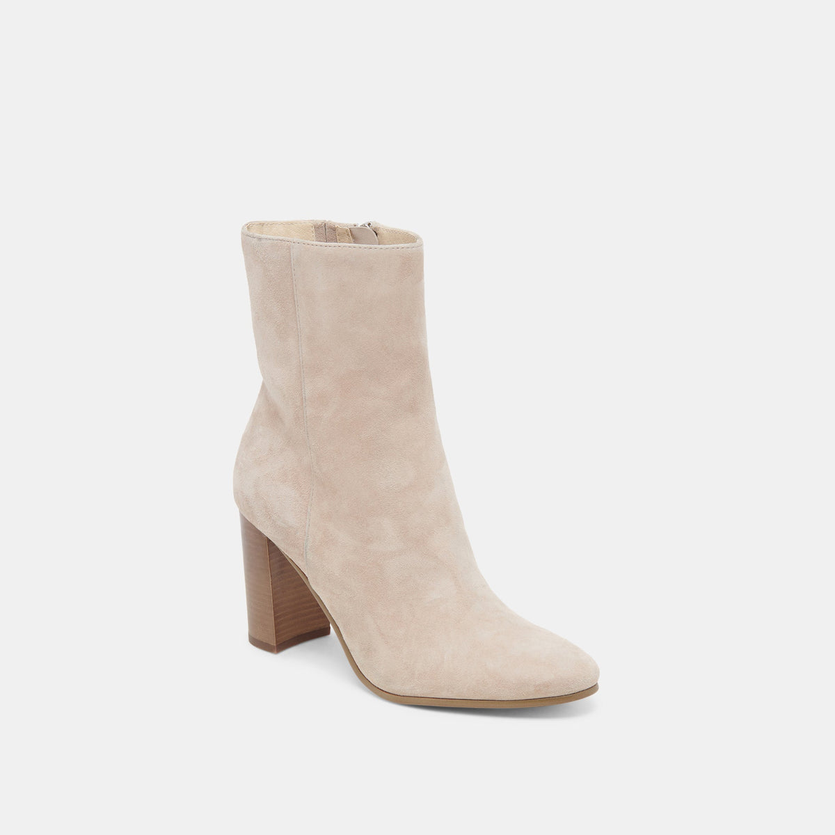 Dolce Vita SHOES Suzy Wide Taupe Suede Booties
