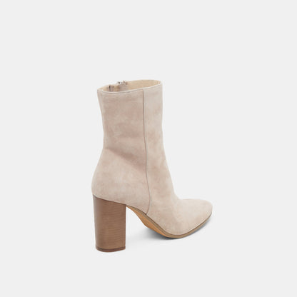 Dolce Vita SHOES Suzy Wide Taupe Suede Booties