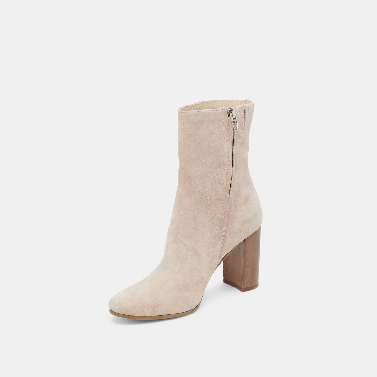 Dolce Vita SHOES Suzy Wide Taupe Suede Booties