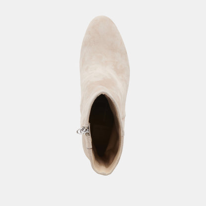 Dolce Vita SHOES Suzy Wide Taupe Suede Booties