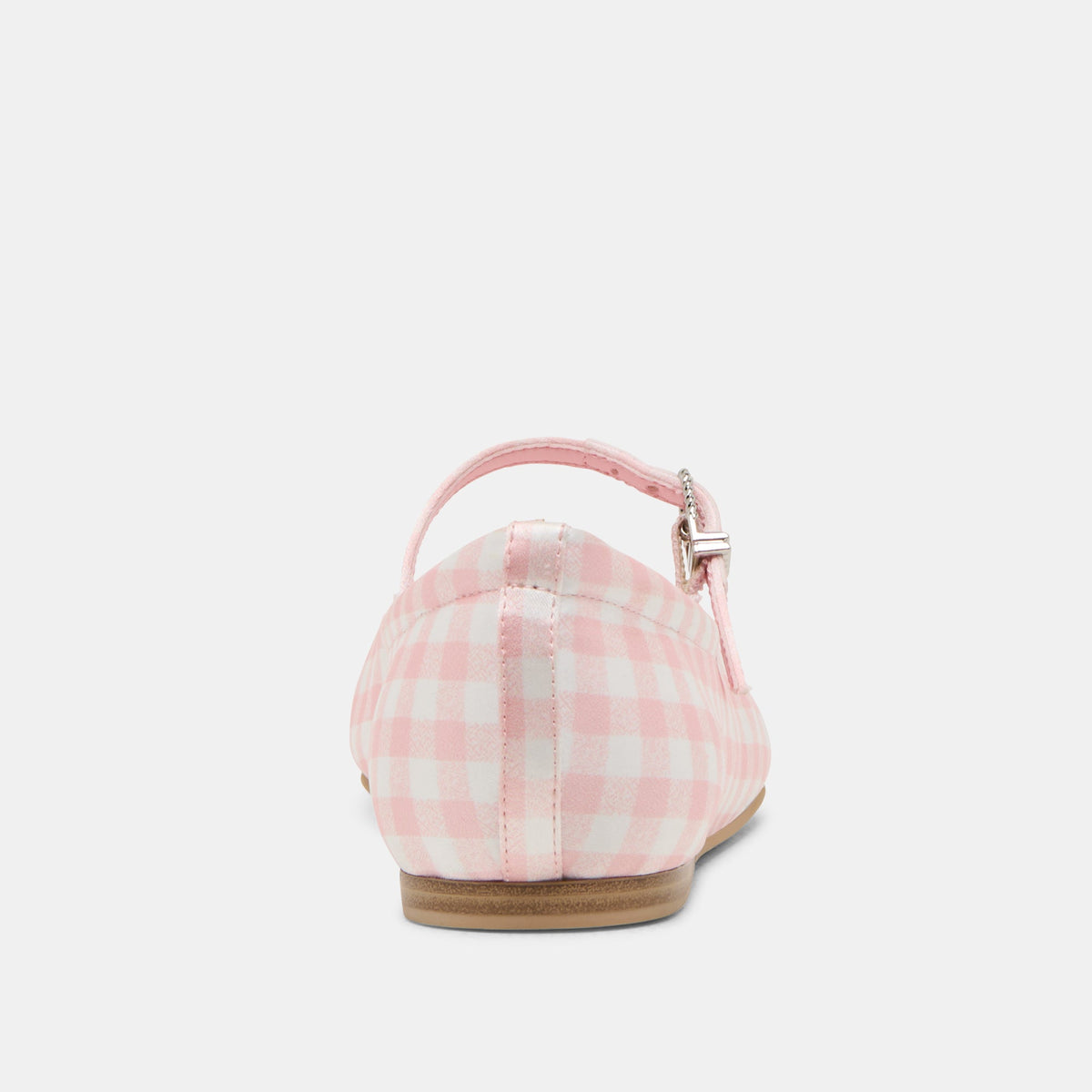 Dolce Vita SHOES Reyes X Byrdie Golf Pink Plaid Gingham Wide Ballet Flats