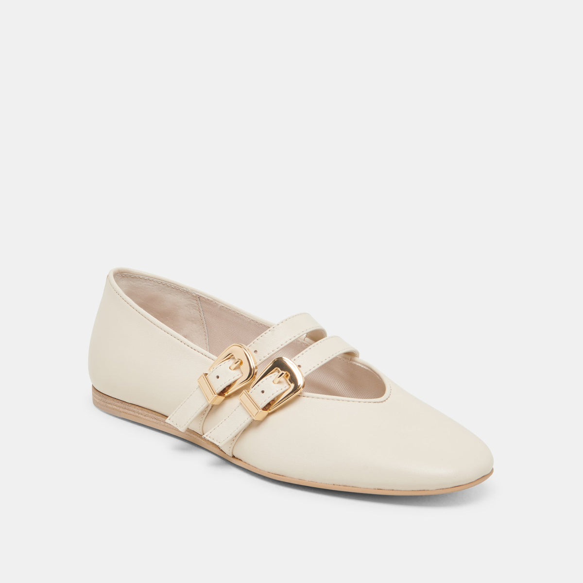 Dolce Vita SHOES BAYLEE WIDE BALLET FLATS IVORY LEATHER
 – Dolce Vita