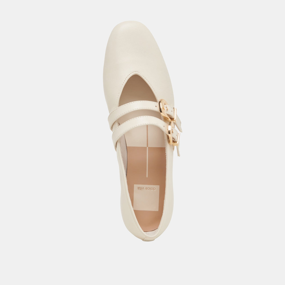 Dolce Vita SHOES BAYLEE WIDE BALLET FLATS IVORY LEATHER
 – Dolce Vita