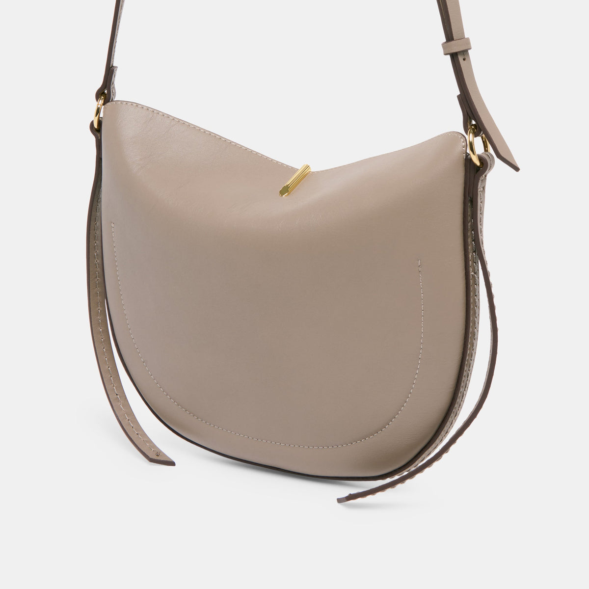 Dolce Vita HANDBAGS Burano Grey Leather Crossbody