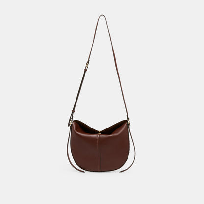 Dolce Vita HANDBAGS Burano Brown Leather Crossbody